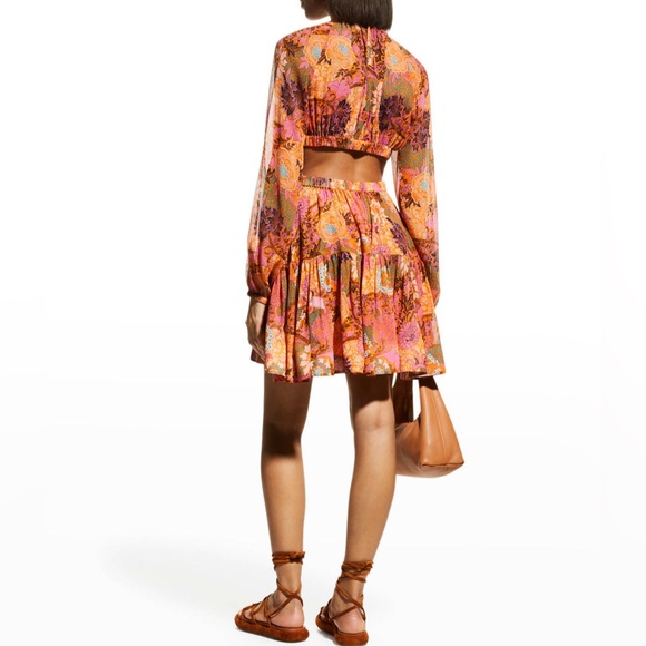 A.L.C. Izzy Silk Fit &Flare Cutout Dress, Size 4 New w/Tag Retail $695 SOLD OUT! - Picture 6 of 14